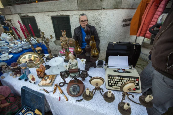 Porto Portugal Dezember 2019 Der Samstägliche Flohmarkt Der Altstadt Porto — Stockfoto