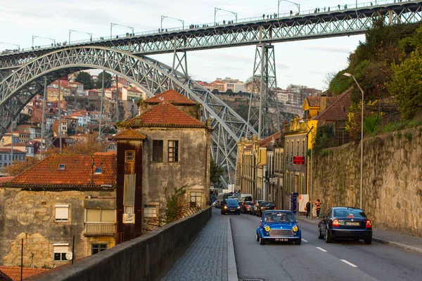Porto Portugal Dez 2016 Blick Auf Dom Luis Bridge Porto — Stockfoto