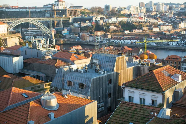 Porto Portugal Dec 2019 Vista Uma Das Pequenas Ruas Centro — Fotografia de Stock