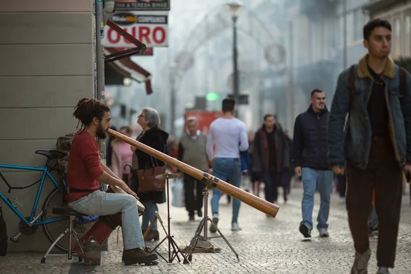 Porto Portekiz Aralık 2019 Santa Catarina Yayanın Ortasında Porto Genellikle — Stok fotoğraf