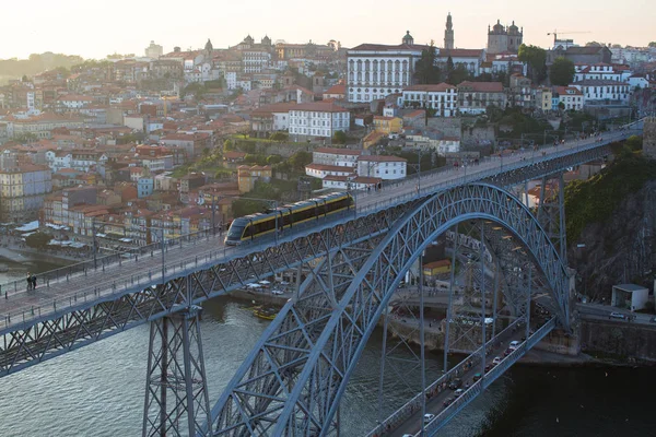 Porto Portugal Apr 2017 Aus Der Vogelperspektive Auf Dom Luis — Stockfoto