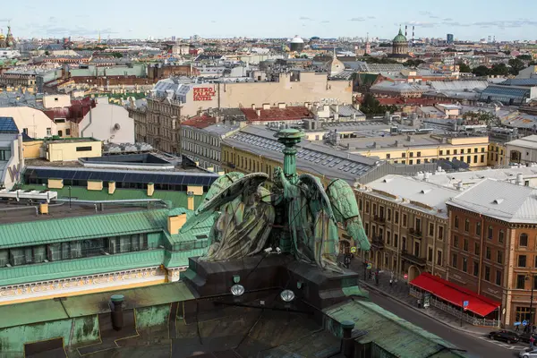 Petersburg Rússia Sep 2017 Vista Superior Catedral São Isaac Todos — Fotografia de Stock