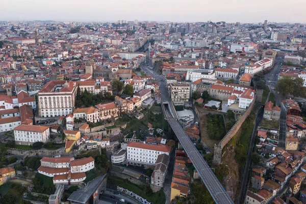 Porto Portugal Sep 2017 Aerial View Houses City Center Porto — 스톡 사진