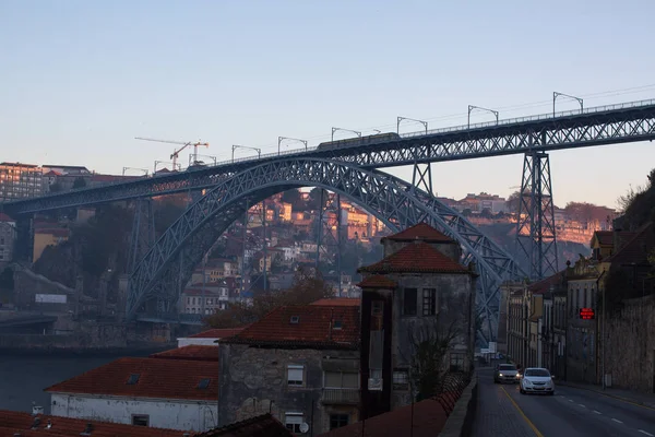 Porto Portugal Nov 2019 Vue Sur Rivière Douro Pont Dom — Photo