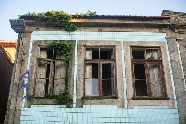 Porto Portugal Dec 2019 View Old Abandoned Building Porto City — Stock Photo, Image