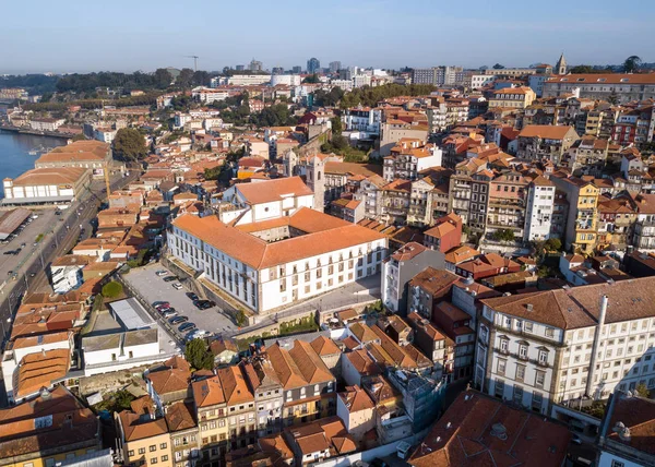 Porto Portugalsko 2017 Letecký Pohled Domy Centru Města Porto Často — Stock fotografie