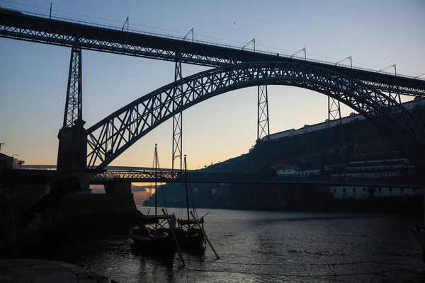 Porto Portugal Nov 2019 Vista Rio Douro Ponte Dom Luis — Fotografia de Stock