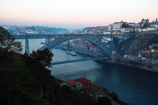 Porto Portugal Nov 2019 Vue Sur Rivière Douro Pont Dom — Photo