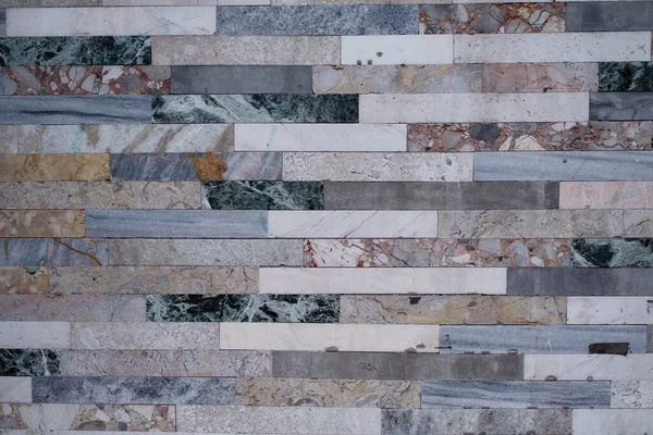 Texture Wall Lined Marble Tiles — Stock Photo, Image