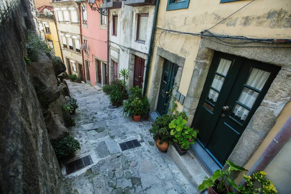 Vista Uma Das Ruas Antigas Porto Portugal — Fotografia de Stock