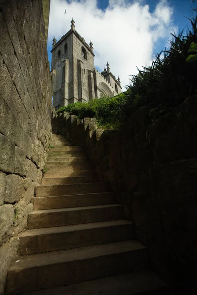 Steintreppen Zur Kathedrale Von Porto Porto Portugal — Stockfoto