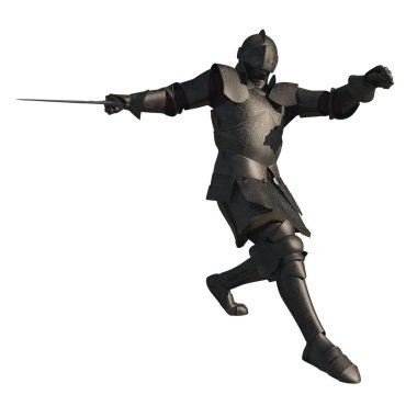 Ortaçağ Knight mücadele