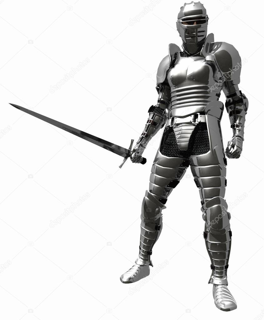 Knight in Medieval Armour