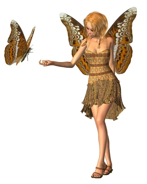 Admiral Butterfly Fairy - 3 — Stock Photo, Image