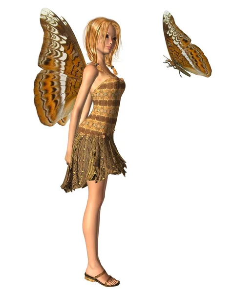 Admiral Butterfly Fairy - 1 — Stock Photo, Image