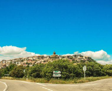 Huesca Aragon Pyrenees İspanya içinde Berdun. Kırsal, işareti