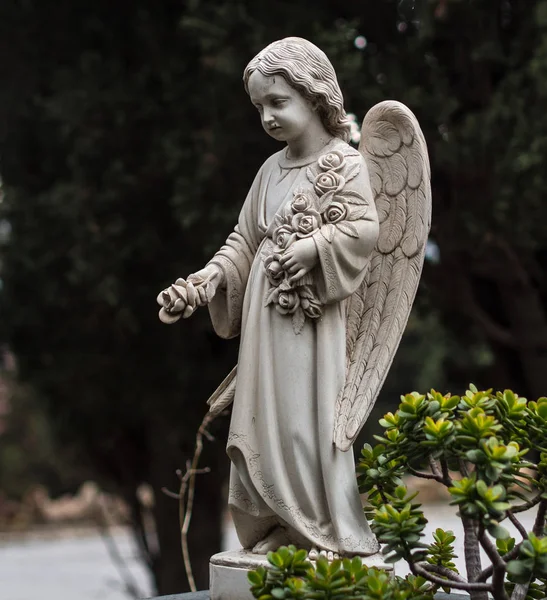 Mezarlık Montjuic Barcelona heykeli