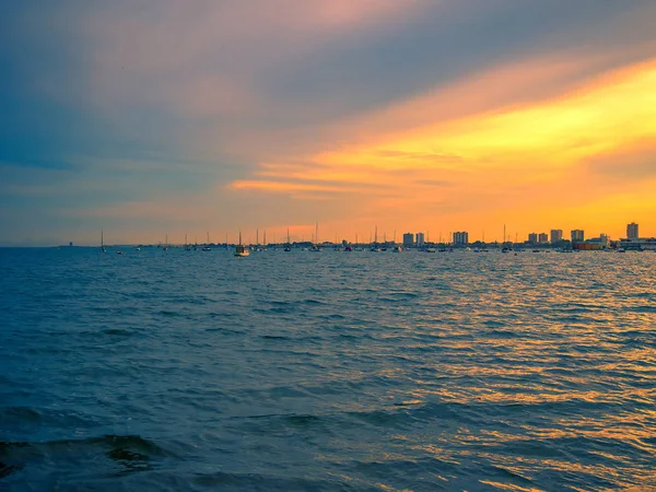 Visserij Recreatie Boten Mar Menor Met Manga — Stockfoto