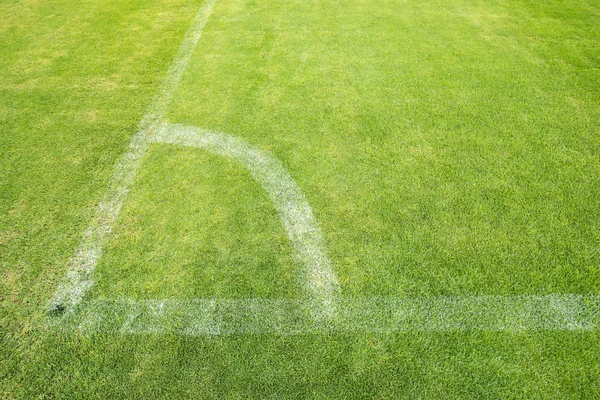 Campo de futebol canto — Fotografia de Stock