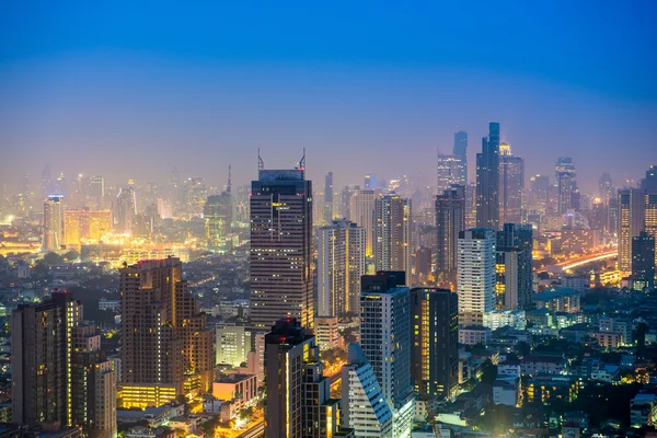 Bangkok Stadt in der Dämmerung — Stockfoto