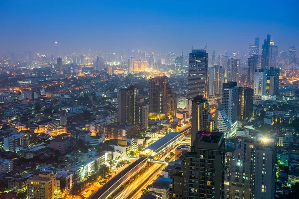 Bangkok Stadt in der Dämmerung — Stockfoto