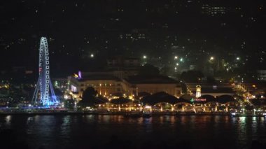 Asiatique nehir kenarında gece pazarı Bangkok, Tayland