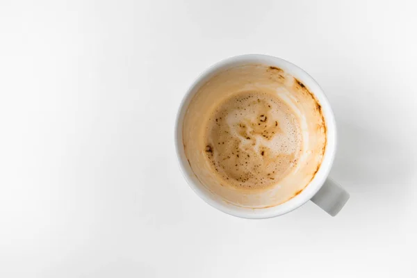 Taza de café vacía con camino de recorte — Foto de Stock