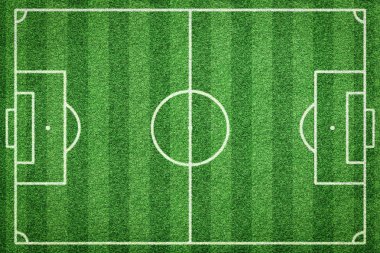 Futbol alanının Üstten Görünüm
