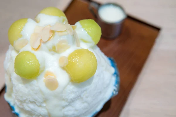 Παγωτό καρπούζι bingsu — Φωτογραφία Αρχείου