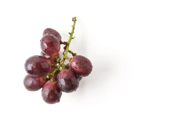 Raisin rouge isolé sur blanc — Photo