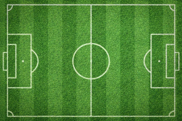Вид зверху на футбольне поле — стокове фото