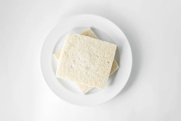 Biały chleb sandwich — Zdjęcie stockowe
