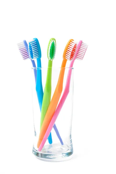 Brosses à dents colorées en verre — Photo