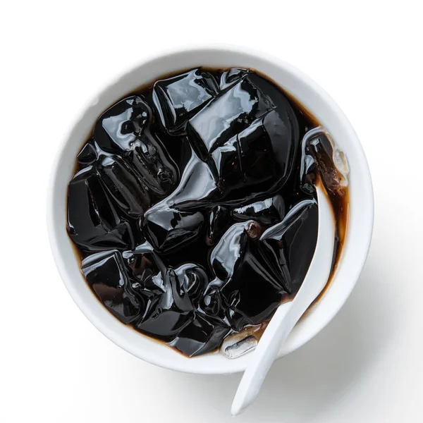 Grass jelly with iced — Stock Photo, Image