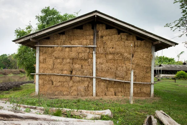 Storage of straw bales — Stock Photo, Image