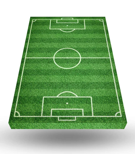 Perspective view of soccer field — Stock Photo, Image