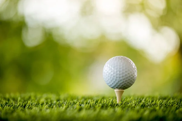 Pelota de golf en T —  Fotos de Stock