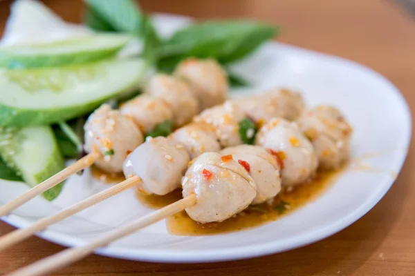 Grilled pork meatball — Stock Photo, Image