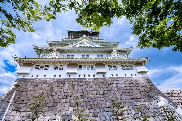 Osaka castillo en japón — Foto de Stock