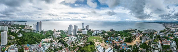 Panorámát Pattaya beach, Thaiföld — Stock Fotó