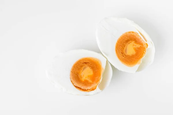 Salted duck egg isolated on white — Stock Photo, Image