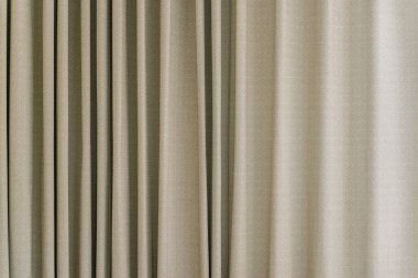 krem ve kahverengi perde modeli