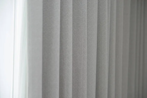 Close up of white curtain background — Stock Photo, Image
