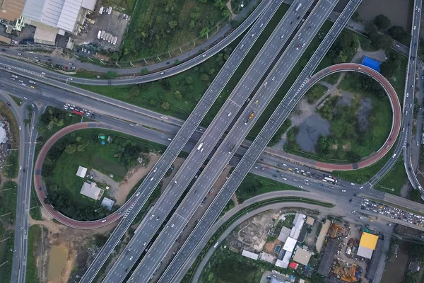 Vista aérea de la autopista —  Fotos de Stock