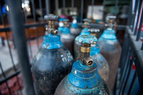 Цистерна газ азотні — стокове фото