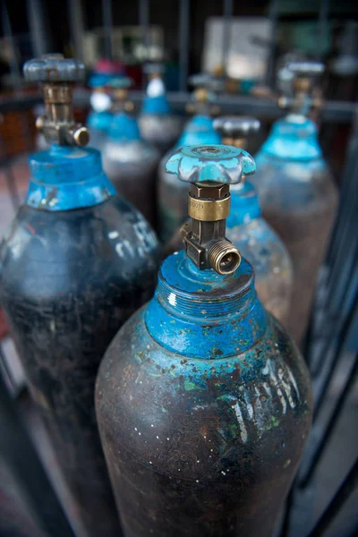 Tanque de gás nitrogênio — Fotografia de Stock