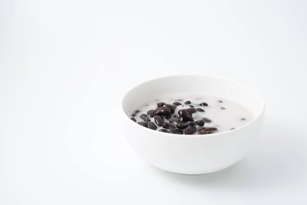 Süßer klebriger Reis & schwarze Bohnen in Kokosmilch — Stockfoto