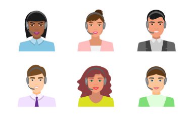 Çağrı merkezi temsilciliğinde çalışan kadınların gülen yüzleri