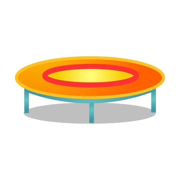 Circle Springen Trampolin Vektor Illustration isoliert auf weißem Hintergrund — Stockvektor