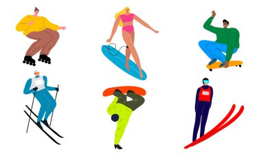 Gençler farklı yaz ve kış etkinliklerinin tadını çıkarıyorlar.